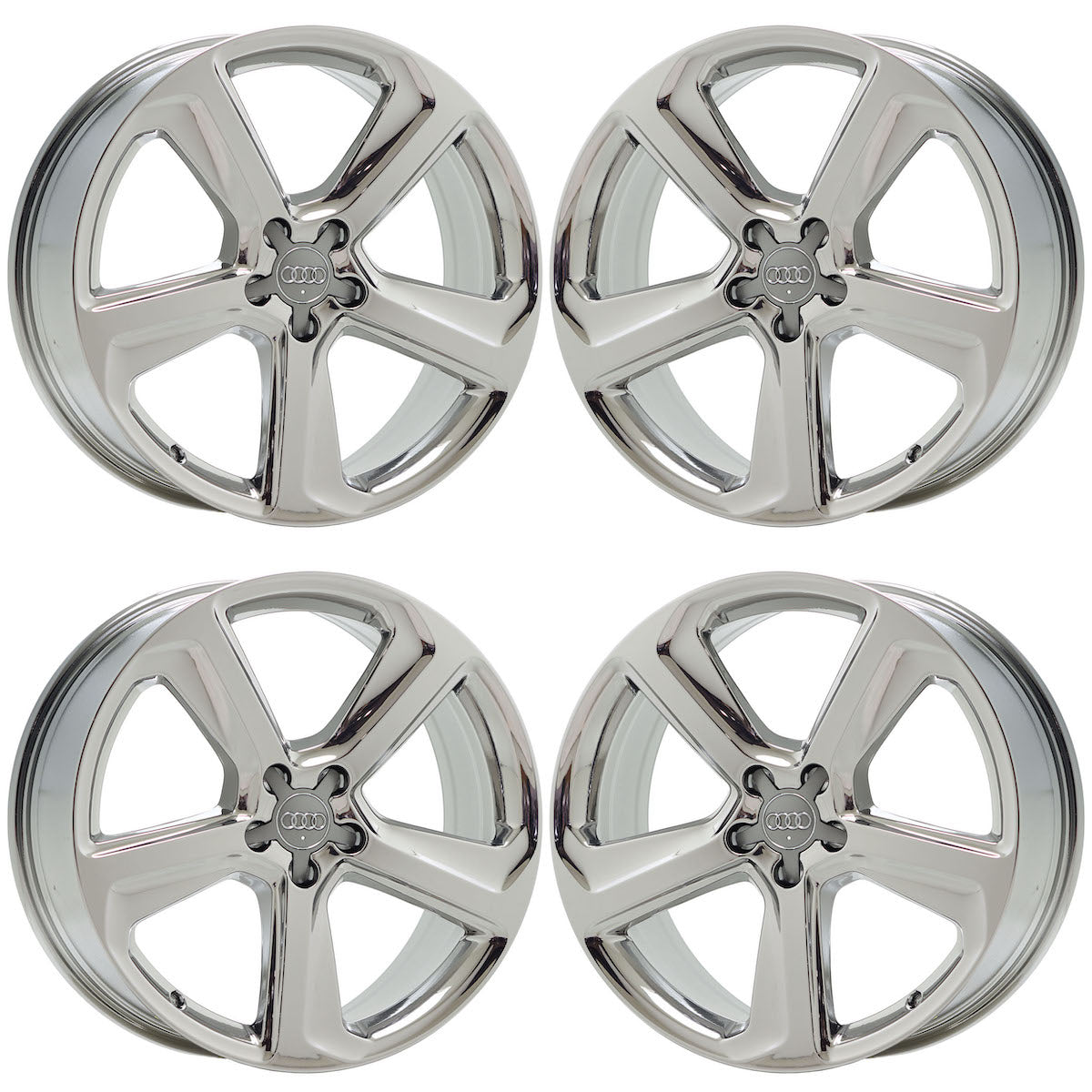 20" Audi Q5 Bright Chrome wheels rims Factory OEM set 58929 EXCHANGE